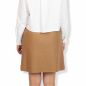 Preview: Elegant 2-in-1 Skirt Made of Virgin Wool in Camel